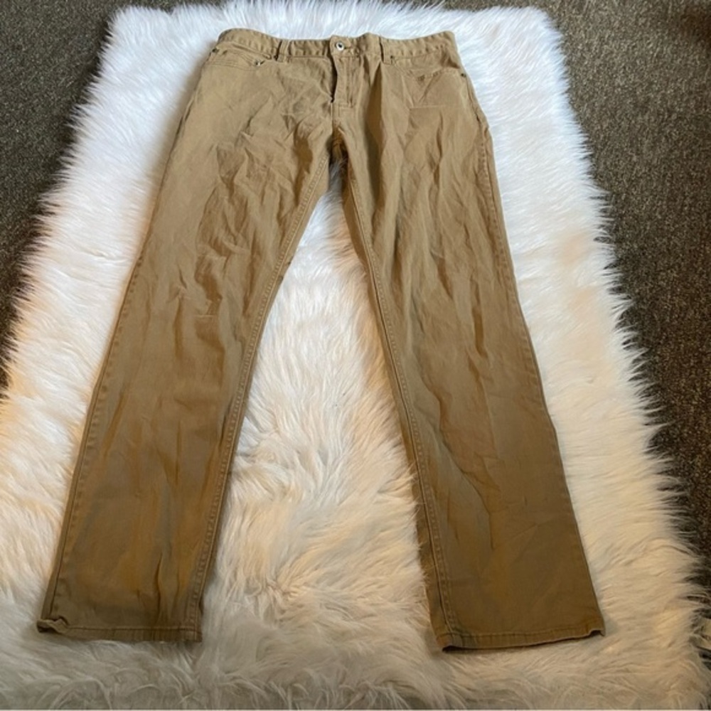 Rustic Blue Pants Mens‎ Size 34X32 Brown-Tan Cotton Blend